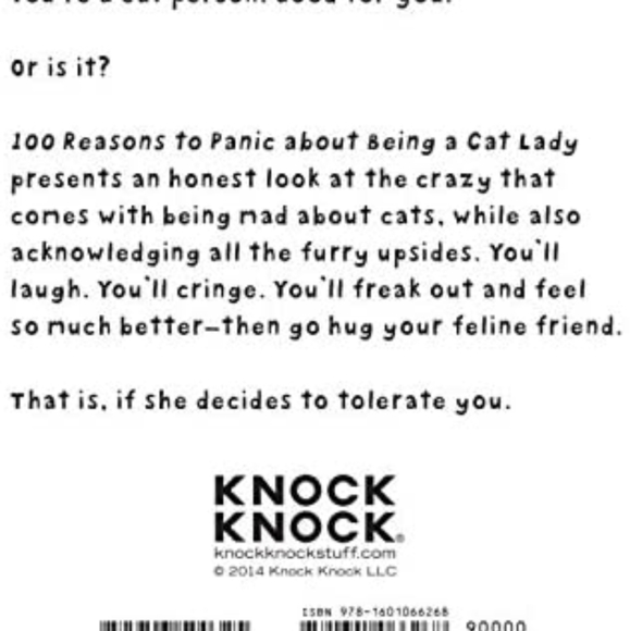 100 reasons to panic about being a cat lady, book. - Picture 2 of 5